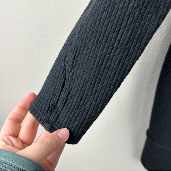 Lululemon Black Call For Cozy Long Sleeve Athleisure Dress Size 6 - Picture 4 of 7